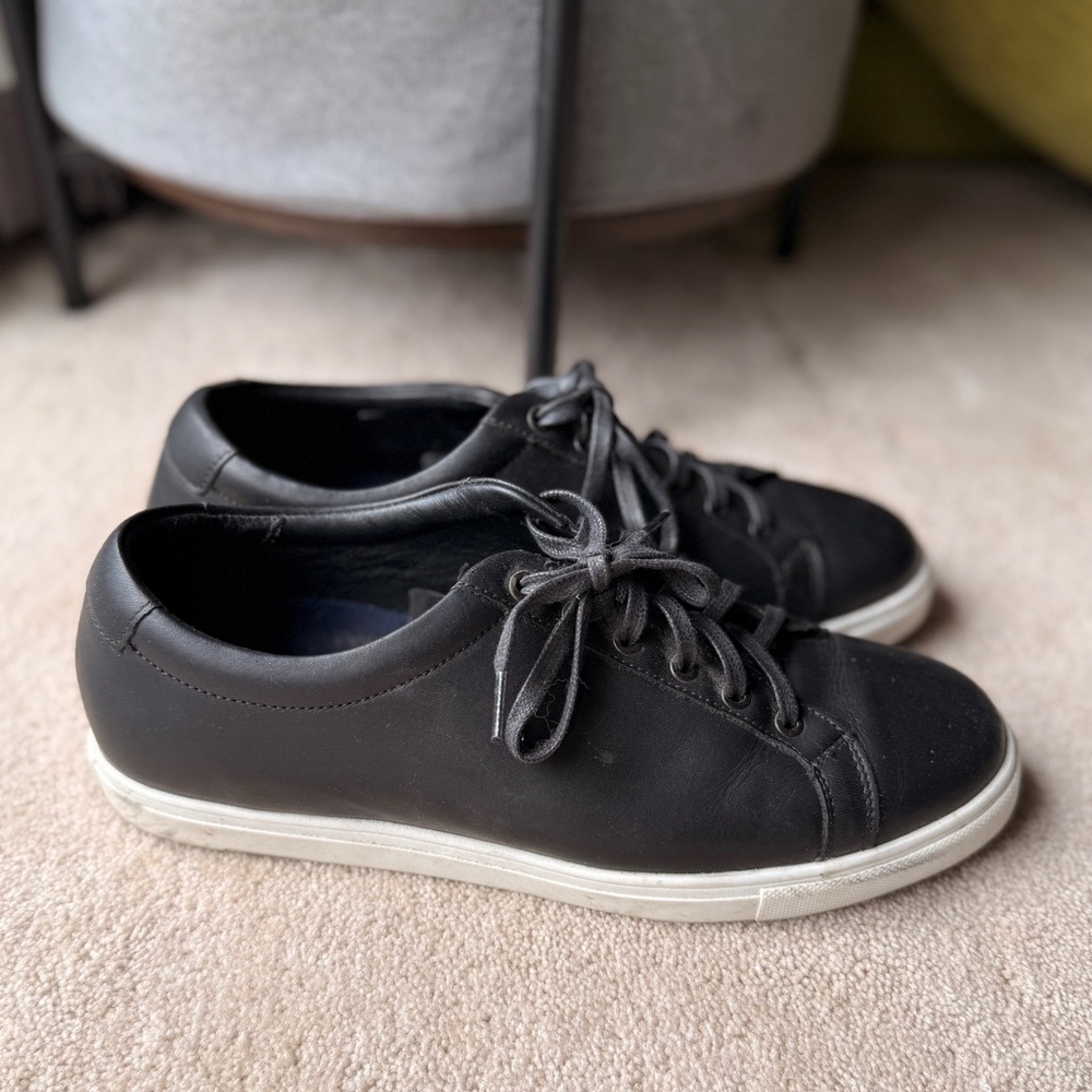 Portland Leather - Patina Black Leather Men’s Low Top Sneaker 9.5 - Picture 2 of 6